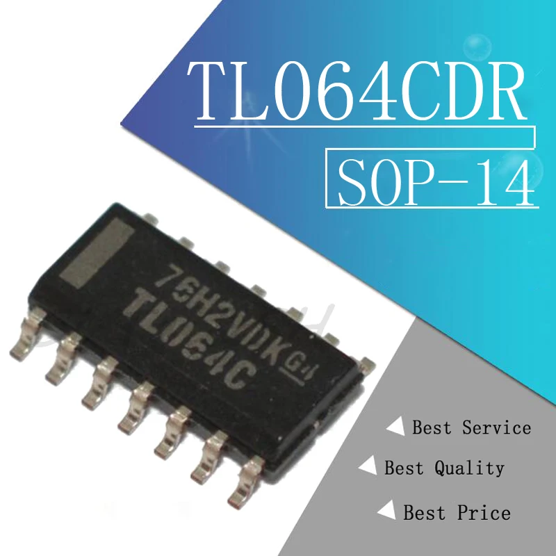 10 шт. TL064CDR SOP14 TL064C TL064 операционный усилитель op amp Quad низкий уровень шума JFET вход