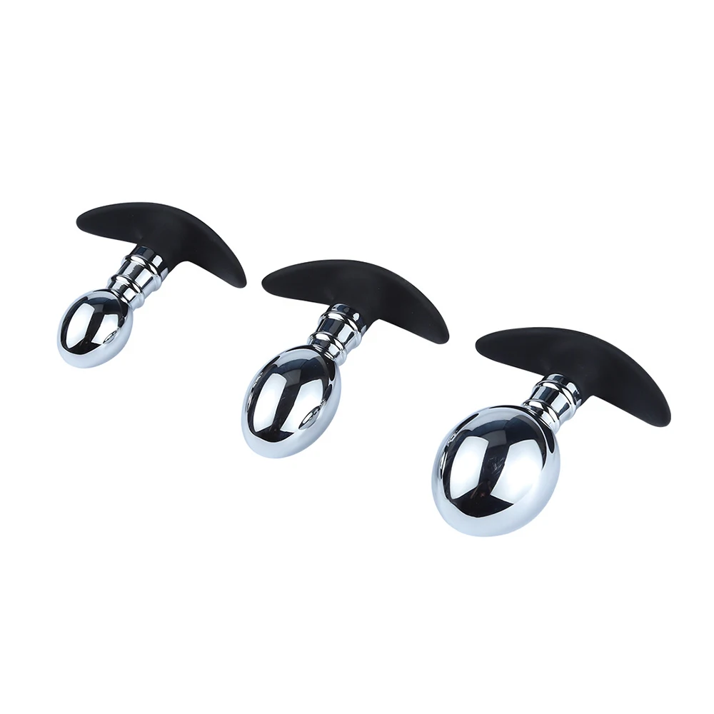 Уличное нижнее белье Металлические анальные бусины большая Анальная пробка
