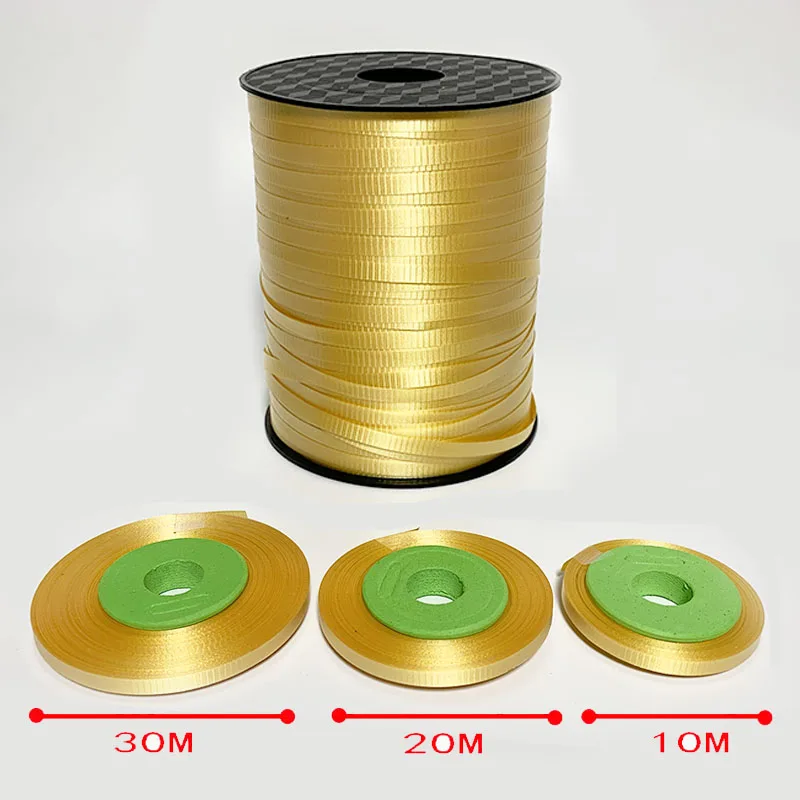 B Ynaayu 10 м 30 м красочные DIY ленты для воздушных шаров Подарочная сумка лента для торта аксессуары Принадлежности для дня рождения Свадебная вечеринка украшения - Цвет: B
