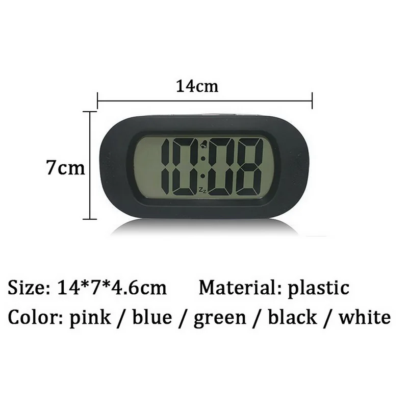 ЖК-дисплей цифровой будильник прогноз погоды ночник с регулируемым будильником