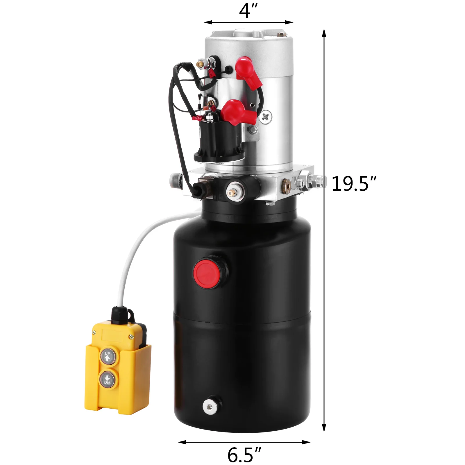 

VEVOR Hydraulic Pump 6 Quart 3200PSI Reservoir Hydraulic Power Unit 12V DC Single Acting Pump for Manufacturers Fitter Factories