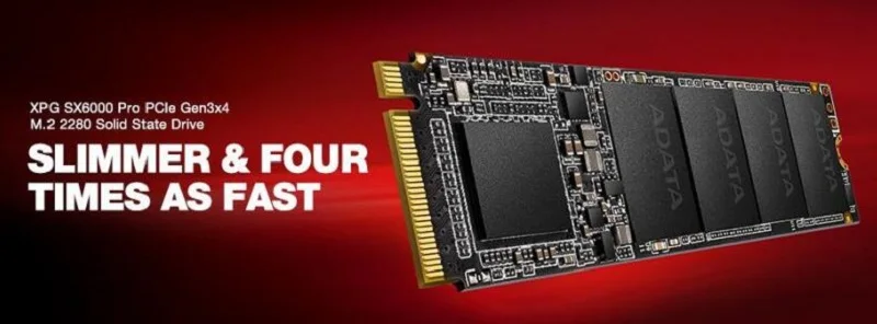 ADATA XPG SX6000PNP PCIe 256GB 512 Гб PCIe Gen3x2 M.2 2280 NVMe до 2100/1500 МБ/с. 256GB 512 GB твердотельный накопитель противоударный