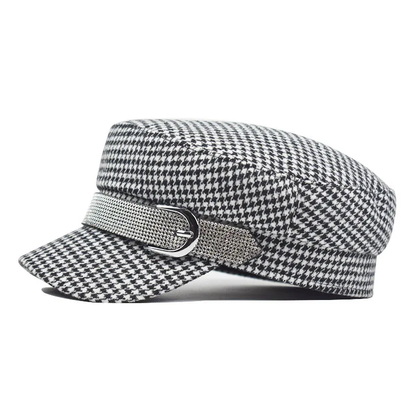 Винтажная плоская кепка газетчика кабинета военно-морского флота Регулируемая