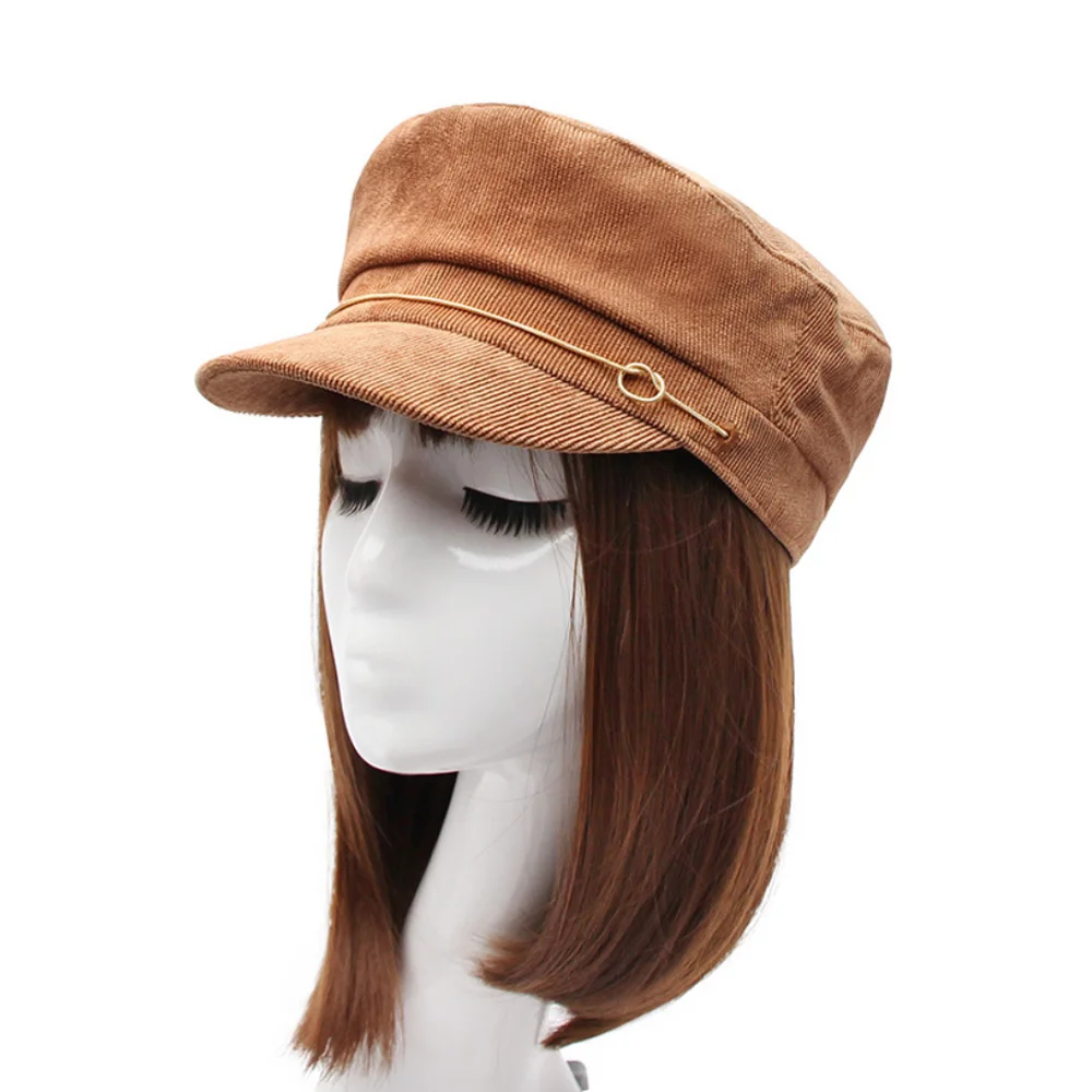 [AETRENDS] Вельветовая фетровая армейская ретро модель|Мужские военные шляпы| |