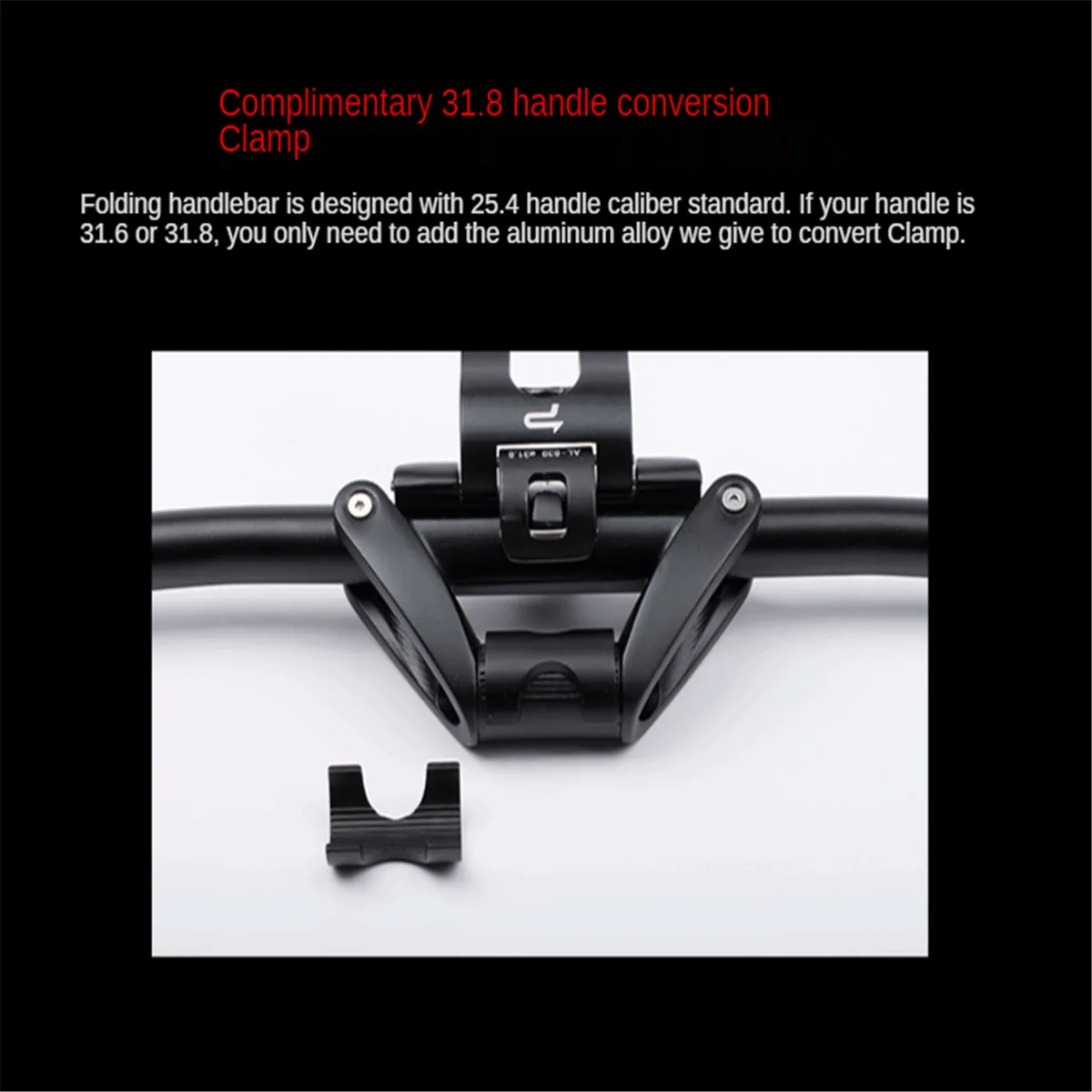 

PROMEND Mountain Bike Bicycle Folding Handlebar Foldable Bicycle Crossbar Bicycle Parts Outdoor Road Bicycles Aluminum Alloy