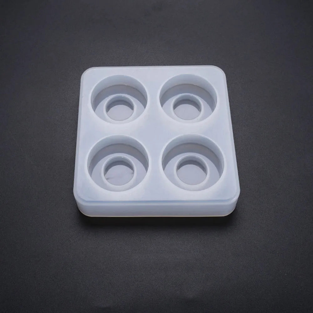 Новая силиконовая кристальная эпоксидная смола форма круглый ящик ручка литье