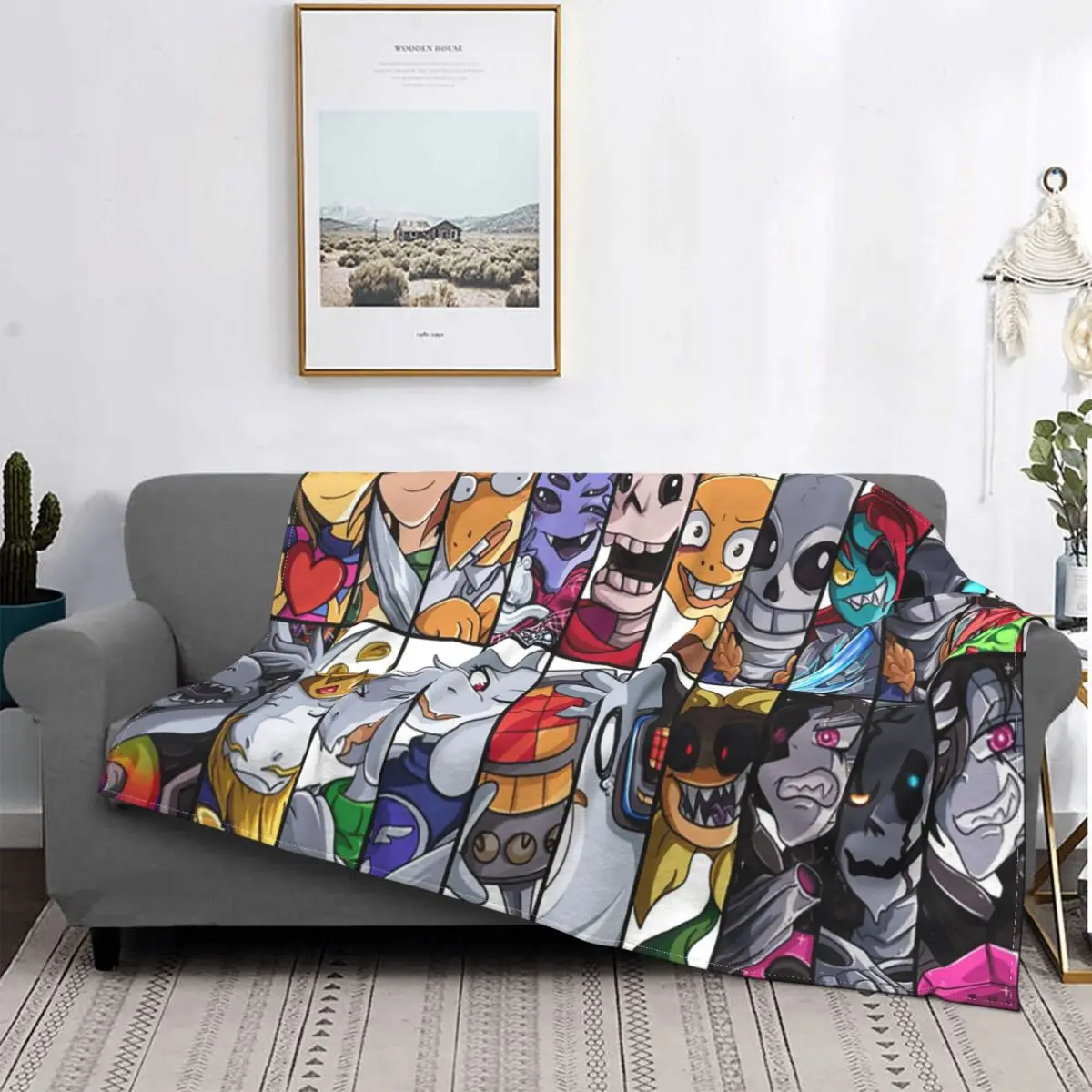 

Undertale Blanket Coral Fleece Plush All Season Sans Toriel Seven Humans Warm Throw Blankets for Bedding Bedroom Bedding Throws