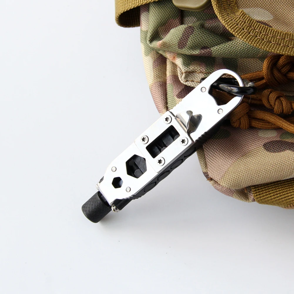 

Portable Multifunctional Keychain screwdriver Outdoor Camping Mini Stainless Steel Screwdriver Wilderness Survival Tools