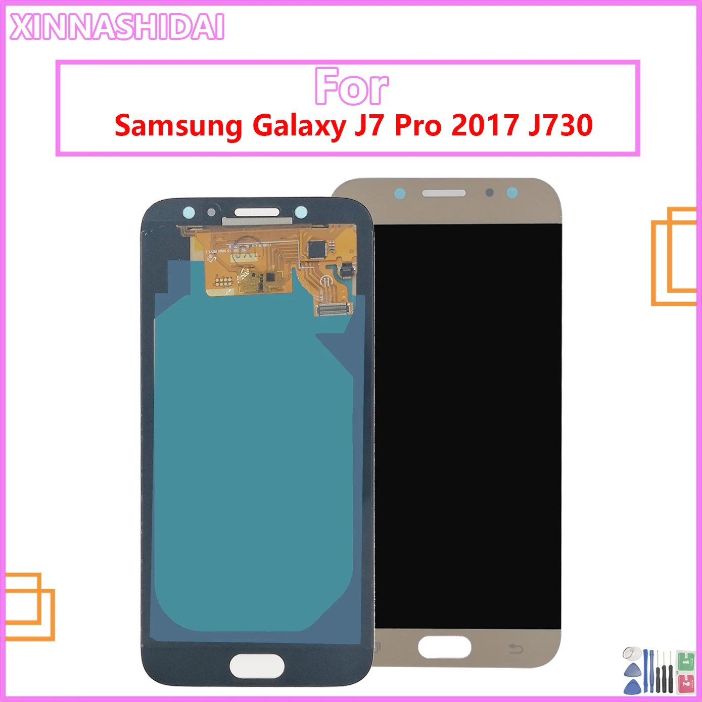 ЖК-дисплей для Samsung Galaxy J7 Pro 2017 J730 J730F и сенсорный экран дигитайзер в сборе |
