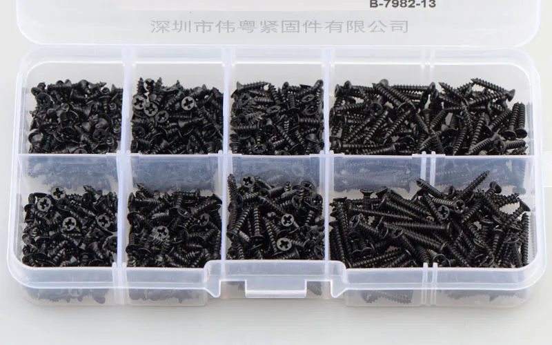 800 шт. набор винтов с потайной/плоской головкой из углеродистой стали марки 4 8 |