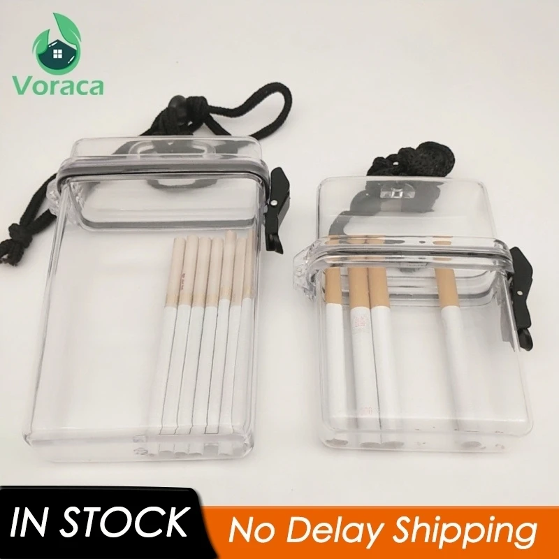 Прозрачный водонепроницаемый прозрачный чехол для сигарет переносная