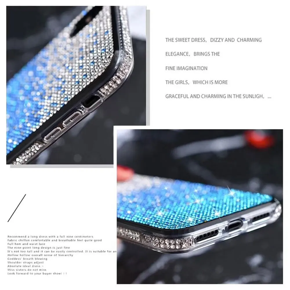 KISSCASE чехол со стразами и блестками для iPhone XR XS X max 7 8 уникальный дизайн роскошь