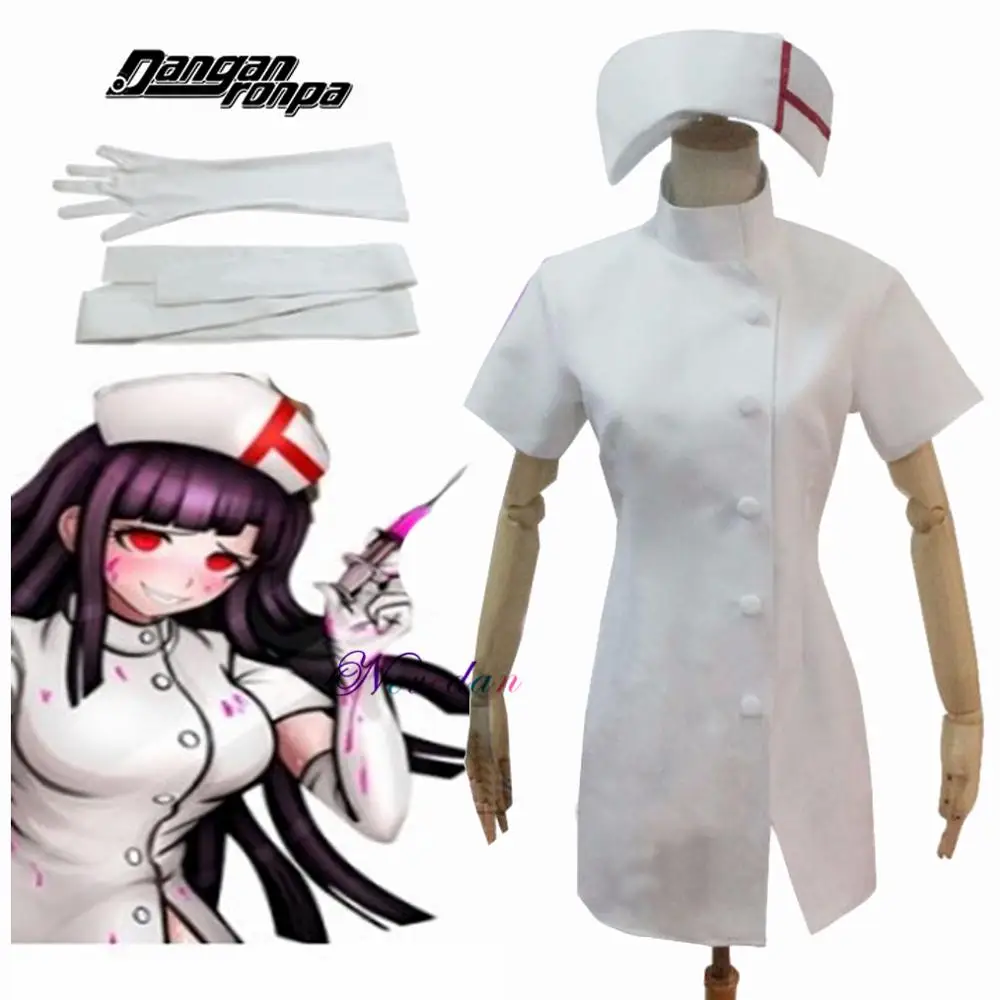 Danganronpa 3 сторона: description Mikan Tsumiki Косплей пикантная форма медсестры платье аниме