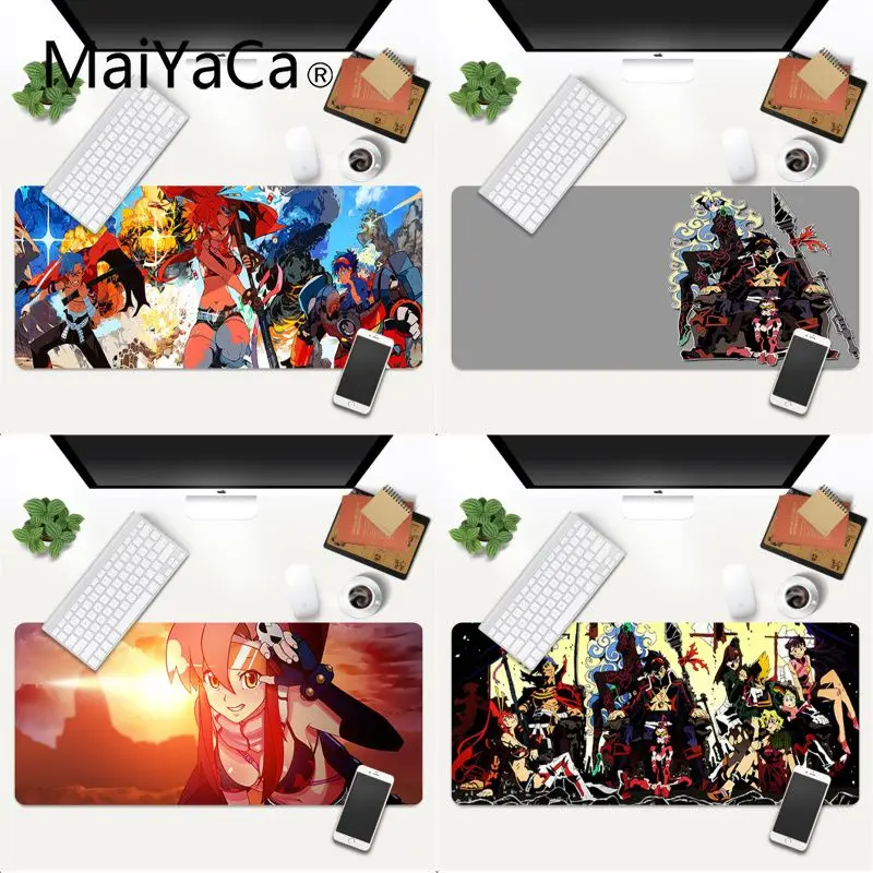 Коврик для мыши gurren lagann игровой коврик с краями и блокировкой большой Deak 800x400 мм