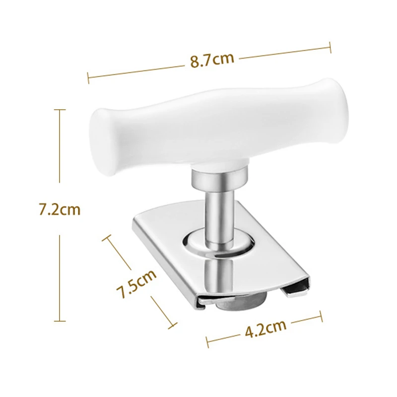 

orange Stainless Steel Adjustable Can Opener Home Corkscrew For Effortless Rotating Lid Kitchen Gadgets Screw Cap Bottle