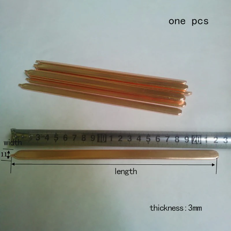 Медная тепловая трубка плоская радиатор для ноутбука труба из чистой меди