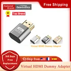 Виртуальный дисплей HDMI 4K HDMI DDC EDID Подключаемая вилка EDID дисплей обманка Виртуальная вилка HDMI муляж эмулятора адаптер для майнинга биткоинов