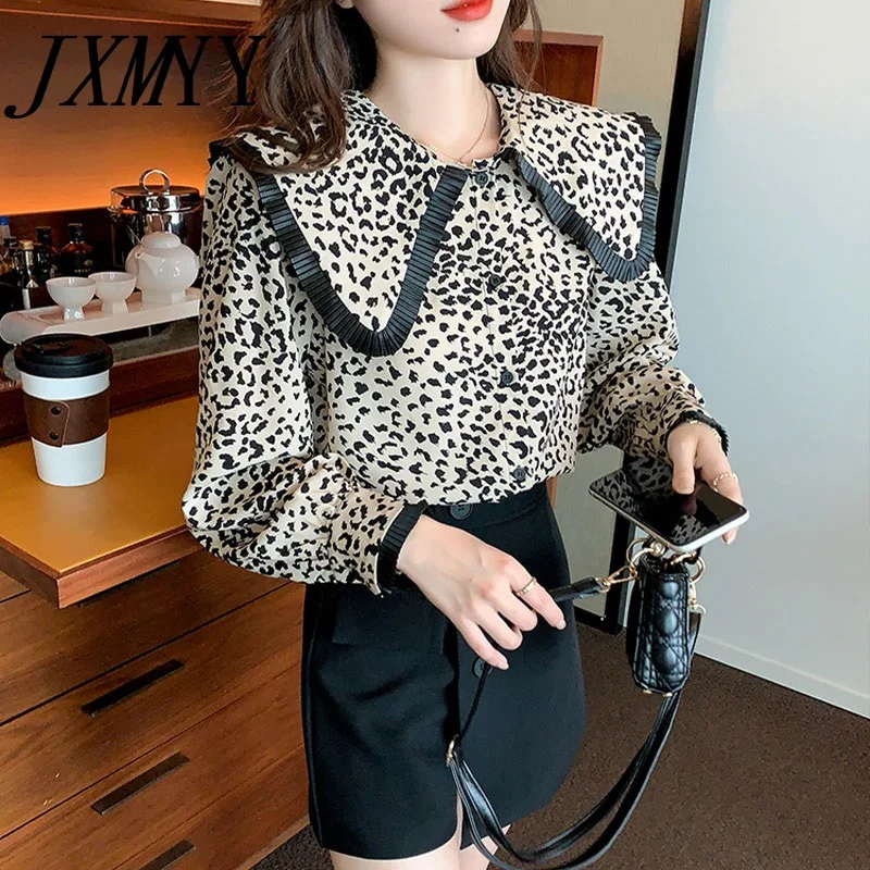 JXMYY 2022 модный дизайн весна-осень темпераментная рубашка с длинным рукавом