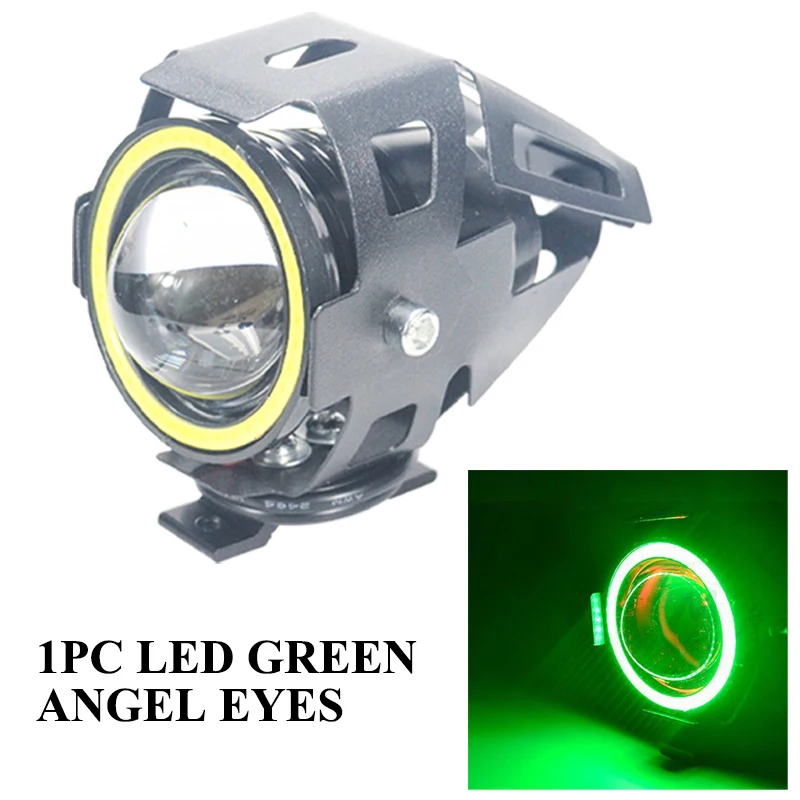 

1PC U7 LED U5 U2 3000LM Moto Fog lights 125W Motorcycle headlight Motorbike spotlight Moto Driving car Fog Spot Head Light