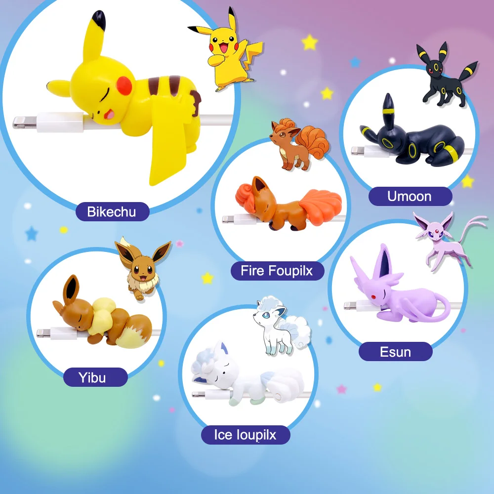 CHIPAL Милая намотка для кабеля в виде животного iPhone USB защита передачи данных