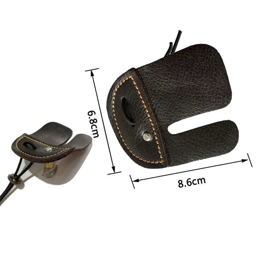 Зимняя обувь без молнии кожи стрельба из лука палец охранник защиты площадки