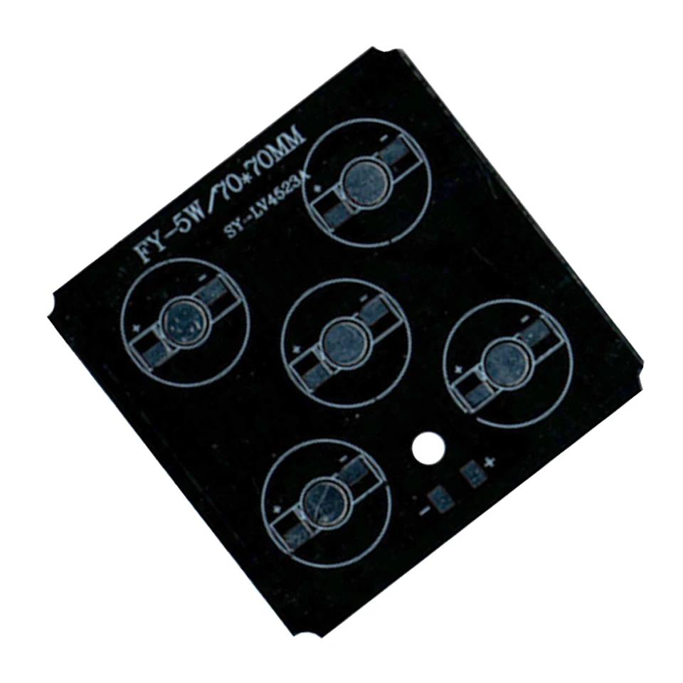 Светодиодный PCB 3/4/5 Вт прожектор RGB Алюминий пластины радиатора высокого Мощность пластина PCB для светодиодный легкий наружный светильник Ландшафтный прожектор лампы