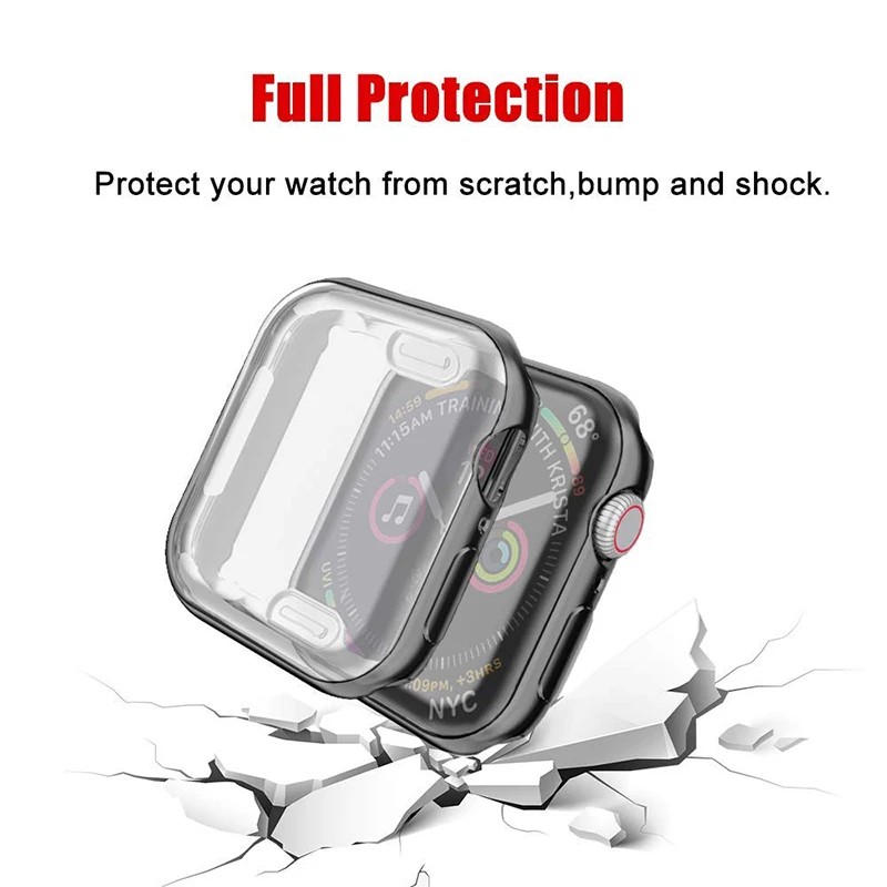 Abdo Screen Protector Case for Apple Watch 3/2/1 38MM 42MM Soft TPU All-Around Ultra Thin HD Clear Cover iWatch 4 44MM 40MM | Электроника