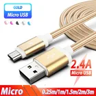 Кабель Micro USB 3 м 2 м, зарядный кабель для передачи данных для Huawei Y3 Y5 Y6 Y9 p smart 2019 p9p10 lite p9 Honor 8x8S 7c 20i 7A