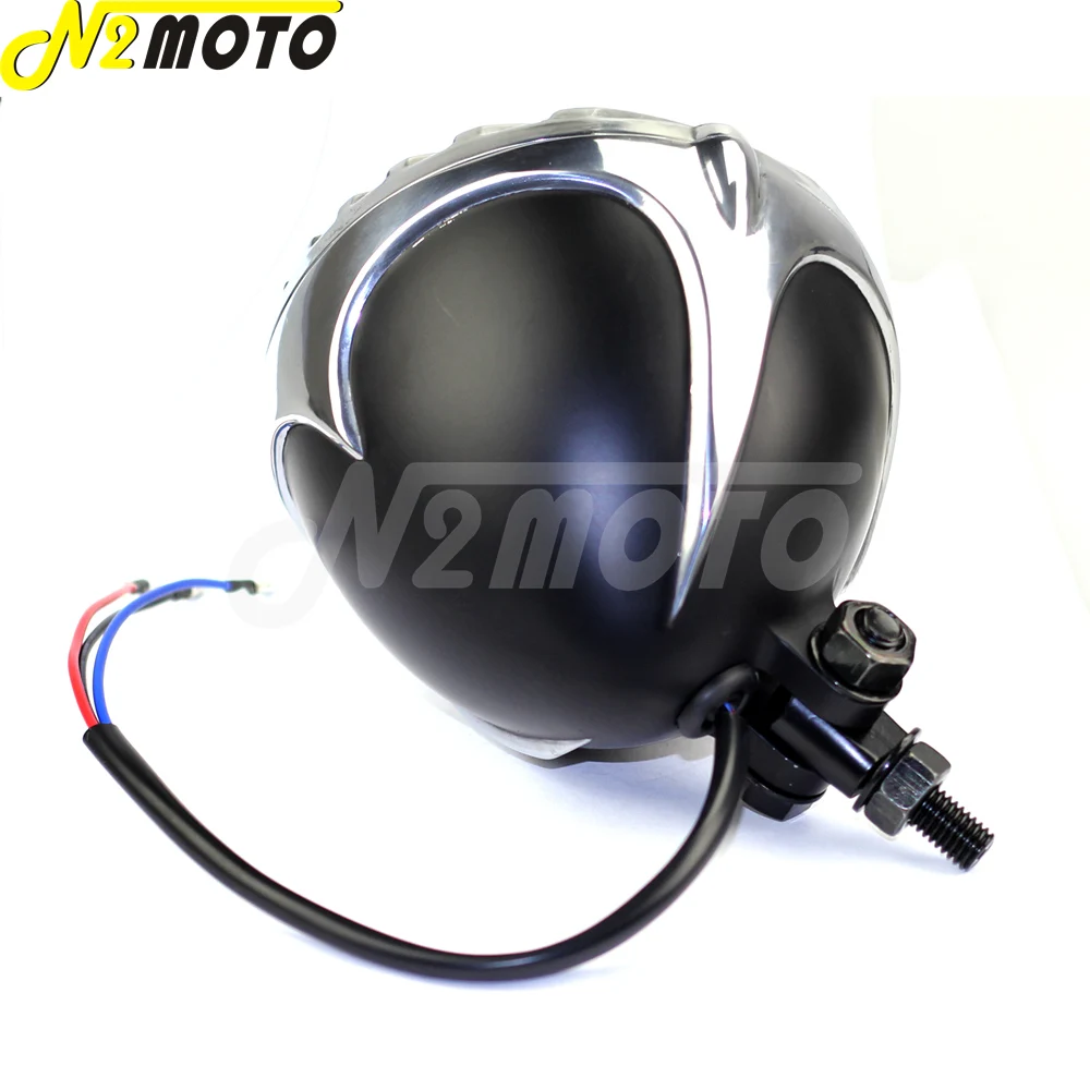 Фара для мотоциклов старой школы лампа дальнего/ближнего света винтажная фара