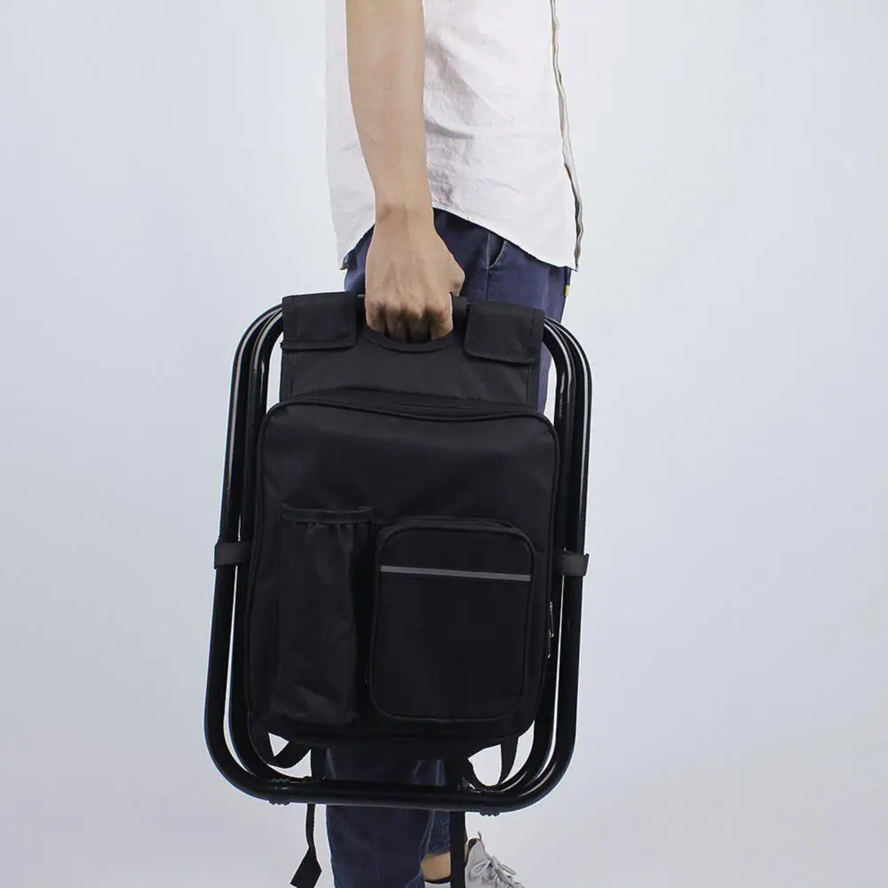 Portable Fishing Chair Folding Stool Backpack Cooler Insulated Picnic Bag Seat | Спорт и развлечения
