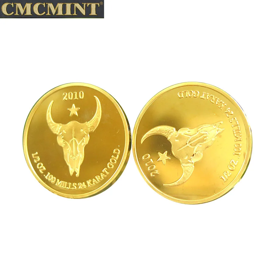 Латунь с покрытием из белого золота буйвола бар копия монеты 1/2 Oz 100 МЕЛЬНИЦЫ