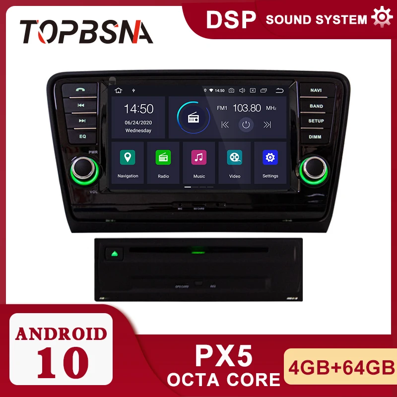 

Автомобильный мультимедийный плеер TOPBSNA, мультимедийная стерео-система на Android 10, с восьмиядерным процессором, 4 Гб ОЗУ, 64 Гб ПЗУ, Wi-Fi, RDS, для ...