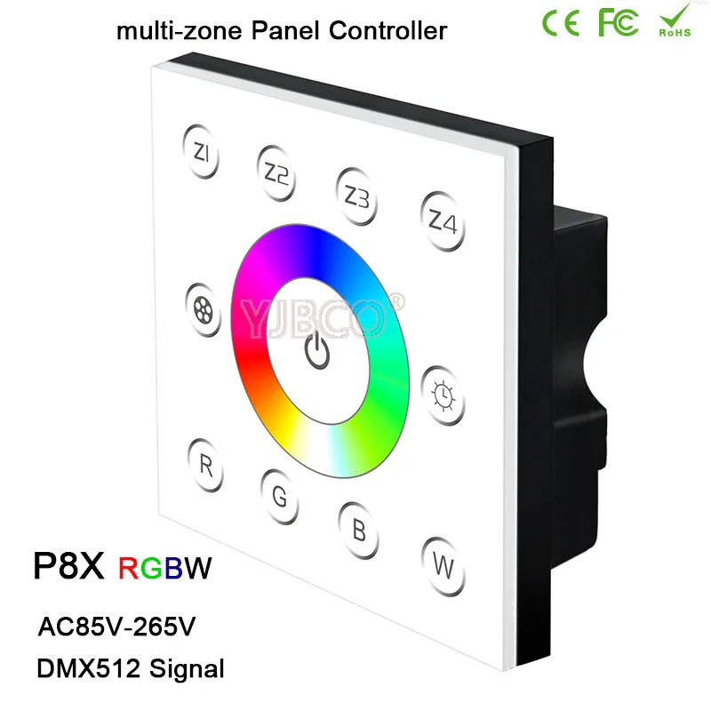 AC85V 265V Bincolor 2 4G DMX512 Dim/CCT/RGB/RGBW Сенсорная панель P5X/P6X/P7X/P8XR4 CC 2.4G/R4 2.4G беспроводной