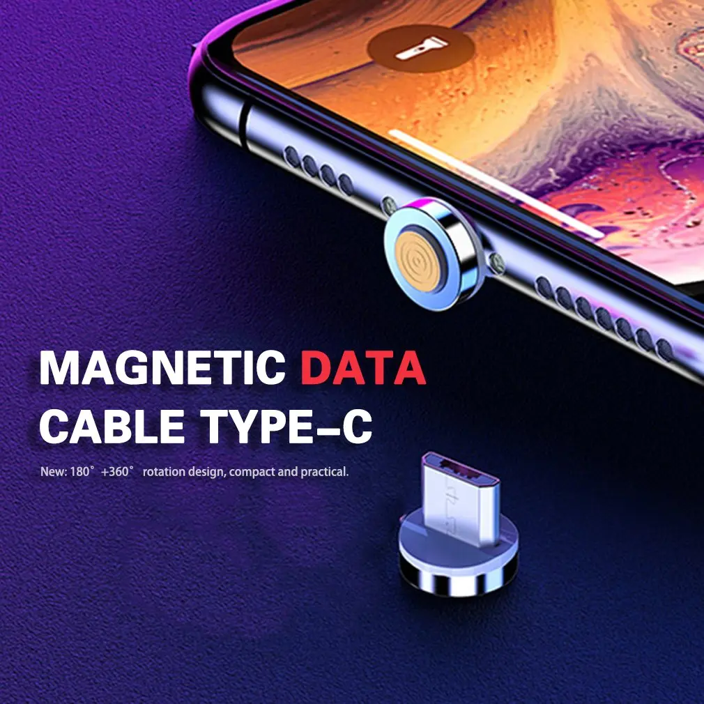 Магнитный кабель для передачи данных всасывающий зарядный iPhone Android Type