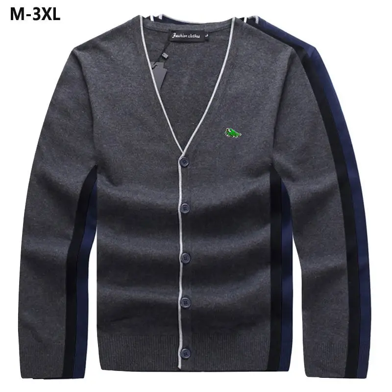 100% хлопок высокое качество Осенние мужские свитера с длинным рукавом