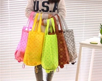 free shipping japanese style big head animal shopping bag folding portable super large green eco friendly bag wholesale
