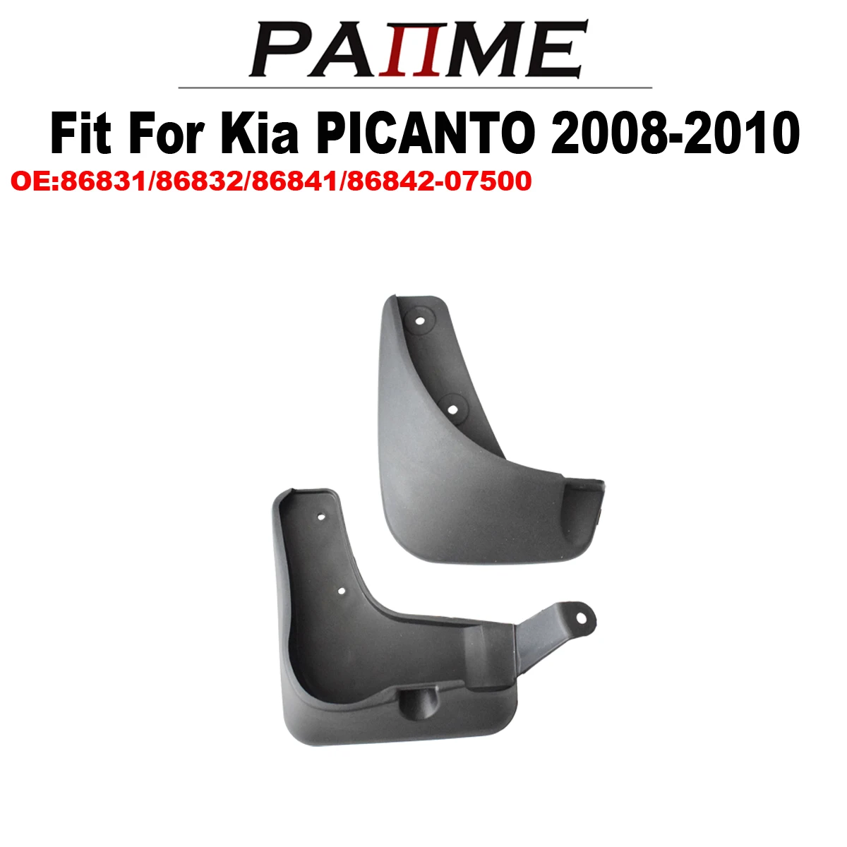 Брызговики подходящие для Kia PICANTO 2008-2010 07500 комплект брызговики передние и задние