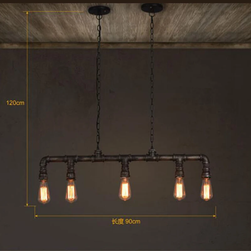 Промышленный Ретро Креативный светодиодный комнатный подвесной светильник e27