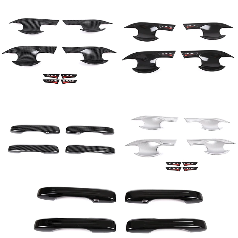

Exterior Details Accessories For Honda Civic 11th 2022 ABS Car Door Outer Handle Protective Shell Door Bowl Decoration Stickers