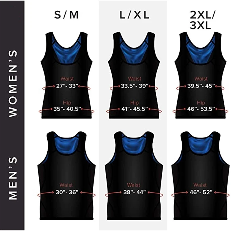 Sweat Shaper Premium Workout Tank Top Slimming Shapewear Sauna Vest For Men Women Weight Loss Running Gym Fitness Clothes | Спорт и
