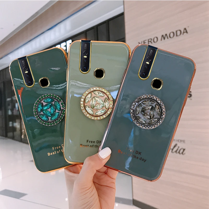 

V 15 Luxury 6D Plating Case For Vivo S1 China Soft TPU Mobile Phone Bag BacK Cover For Vivo V15 Silicone Capa