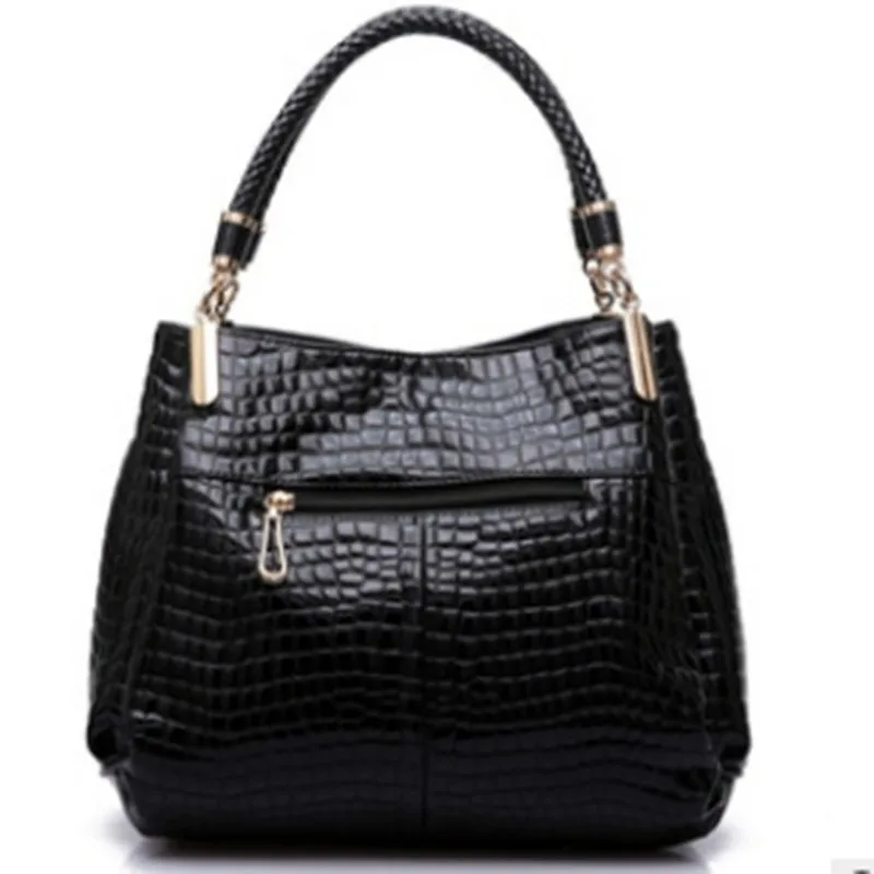 

Woman Leather Handbagss 2018 Luxury Ladies Hand bagss Purse Fashion Shoulder bagss Crocodile Pattern