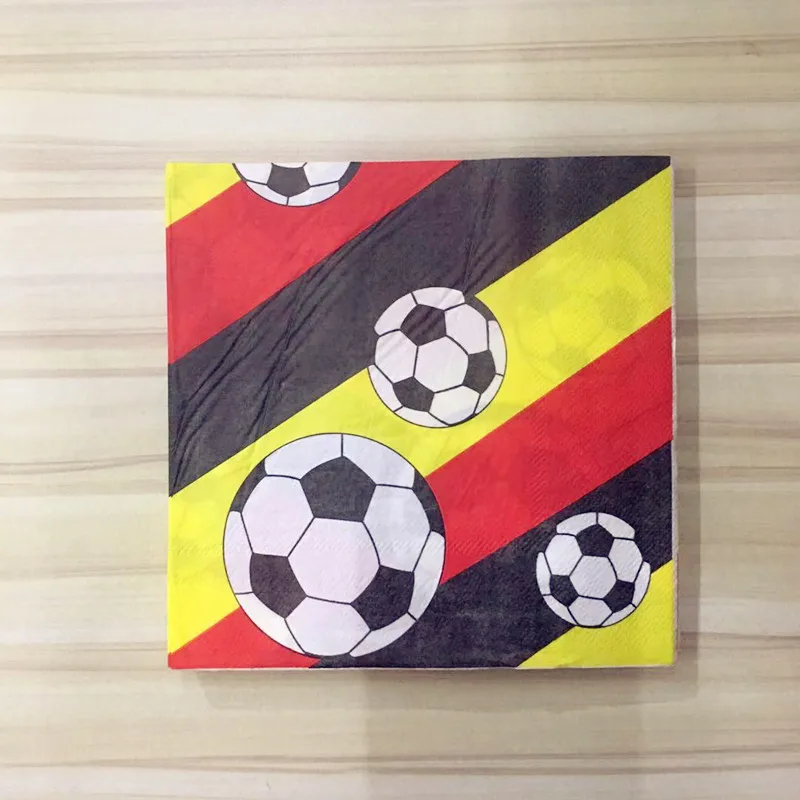 20pcs/pack Football theme disposable napkins paper tissues party decorations | Дом и сад