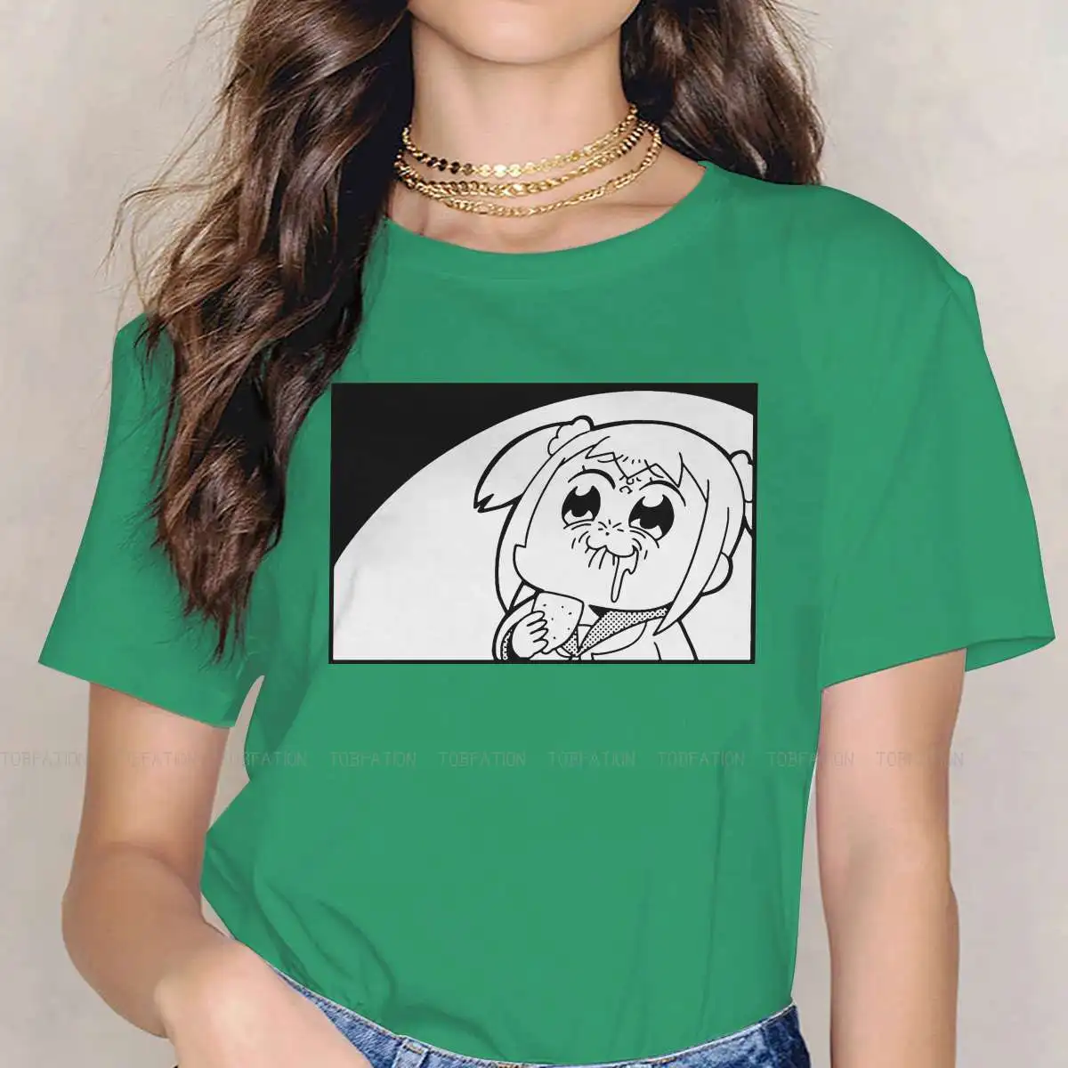 

Suck A Lemon Fashion TShirts Pop Team Epic Comedy Anime Woman Graphic Pure Cotton T Shirt Round Neck Oversized
