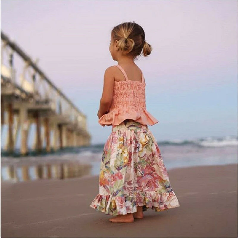 _ 2019 брендовая одежда для маленьких девочек летняя модная повязка принцессы топы