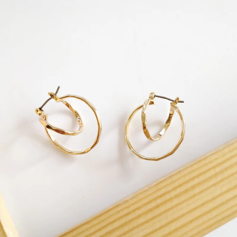 

European and American personality exaggerated geometry metal earrings irregular shape women earrings jewelry gifts for girl