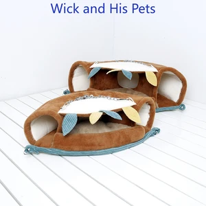 Small Pet Warm Hammock Cotton Jungle Set Tunnel Nest for Sugar Glider Hamster Guinea Pig Squirrel Ferret Small Pet Accessories