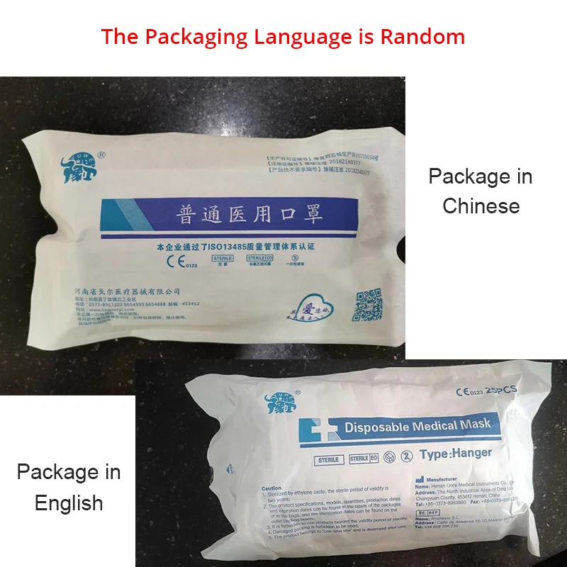 25 шт./пакет FDA CE сертифицированная одноразовая медицинская маска утолщенная 3