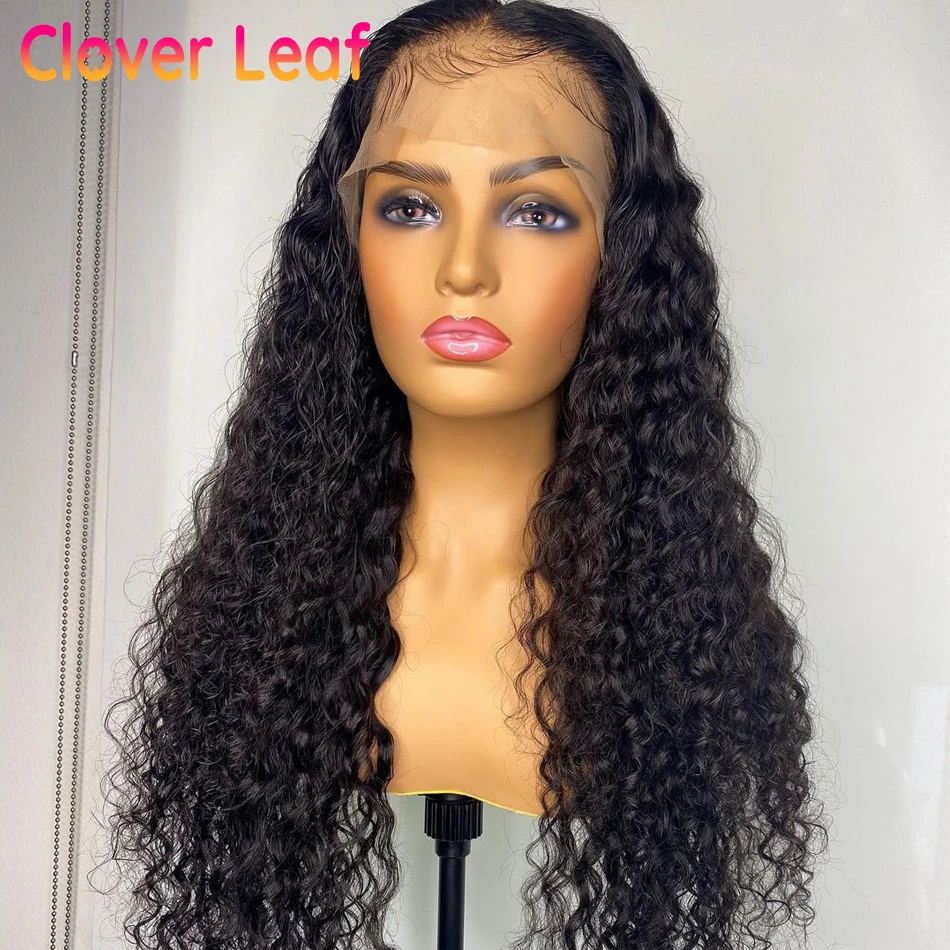 Парик Clovr с листьями кудрявые кружевные передние парики Remy 360 парик на сетке