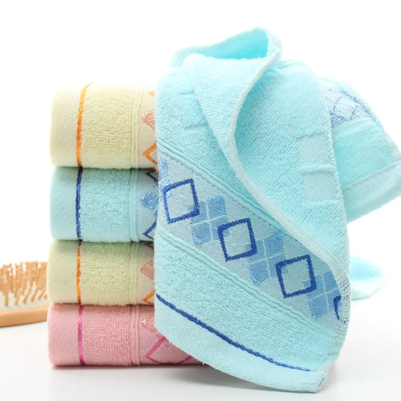 Бытовое полотенце 4 цвета высокопоглощающее для лица плотное хлопковое